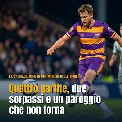 Quattro partite, due sorpassi e un pareggio che non torna