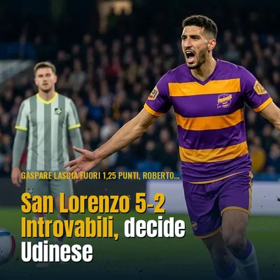San Lorenzo 5-2 Introvabili, decide Udinese